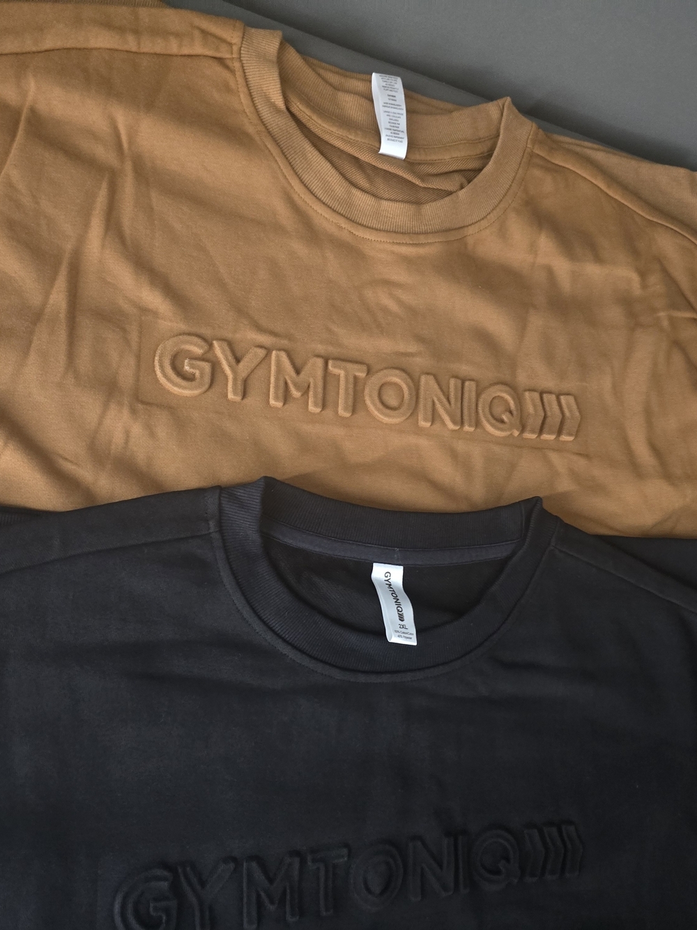 Crewneck Sweatshirt - Tan and Black Size 2XL